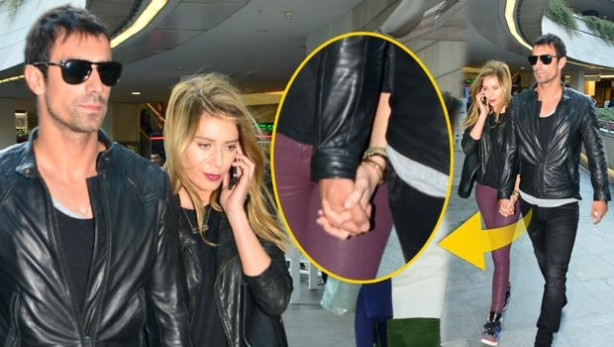 Sinem Kobal İbrahim Çelikkol el ele