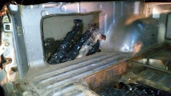 PKK'ya giden silahlar ele geçirildi