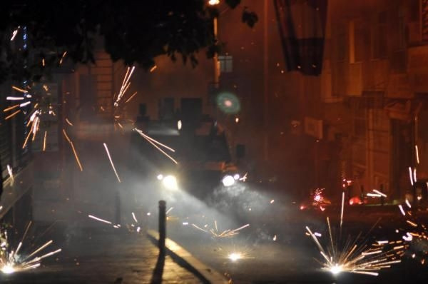 Okmeydanı'nda gergin gece