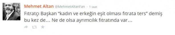 ‘Kadın-erkek eşitliği fıtrata ters’ sözlerine büyük tepki!..