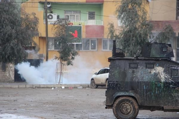 Silopi'de olaylı kobani protestosu