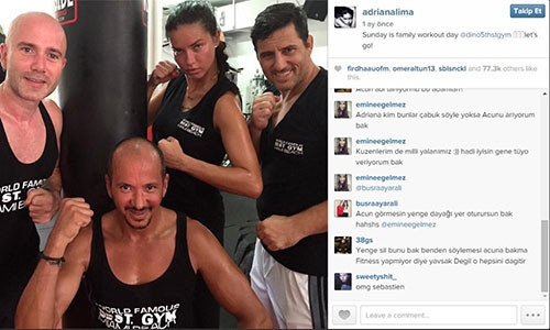 Adriana Lima Instagram'da yenge oldu