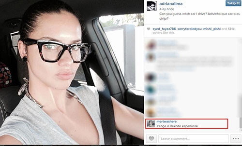 Adriana Lima Instagram'da yenge oldu