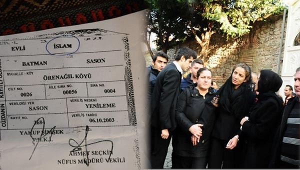 Nüfusunda İslam yazıyor cenazesi kiliseden kalktı çünkü...