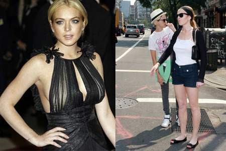 Lindsay lezbiyen sevgilisiyle evlendi