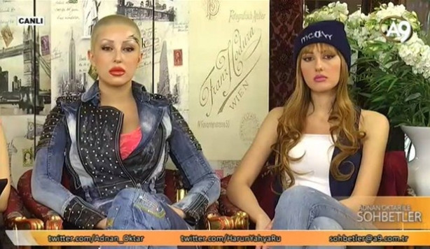 Adnan Oktar'ın kel kediciği!