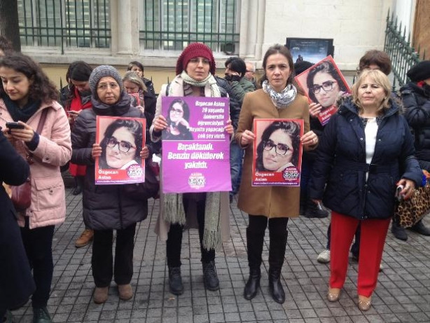 Özgecan Aslan için Taksim'de protesto