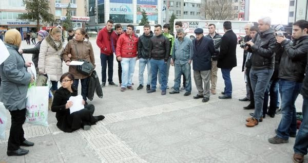 'Özgecan' eylemine destek bulamayınca..