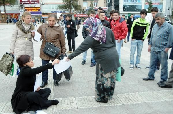 'Özgecan' eylemine destek bulamayınca..
