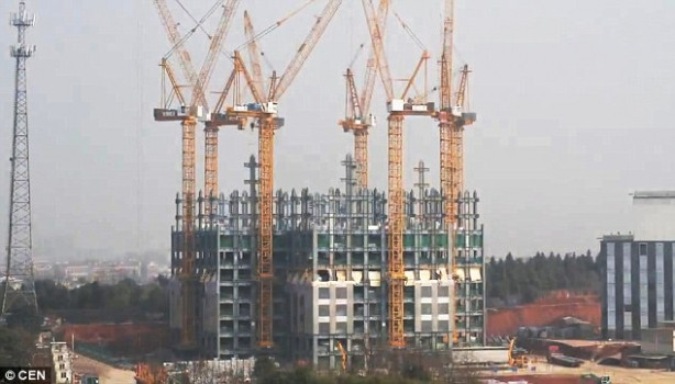 19 günde 57 katlı gökdeleni nasıl yaptılar?