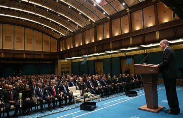 Cumhurbaşkanlığı Sarayı'nda Devlet Övünç Madalyası tevcih töreni