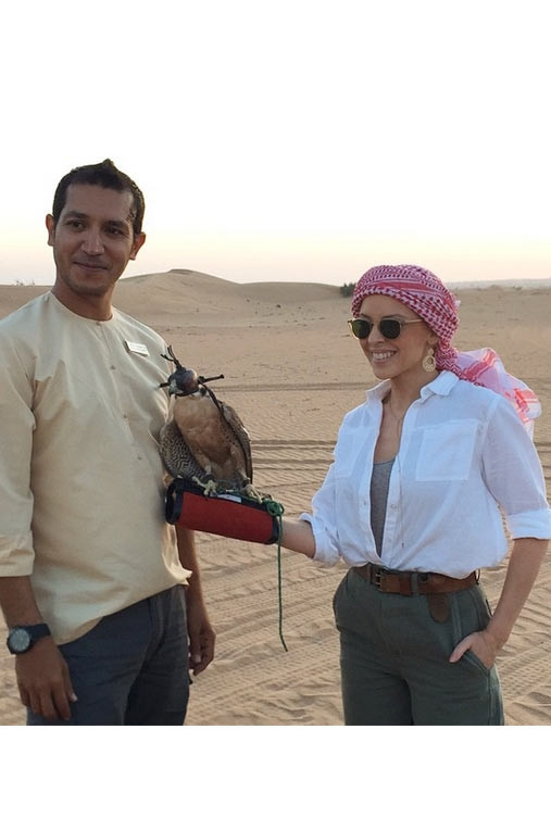 Kylie Minogue'un Dubai tatili