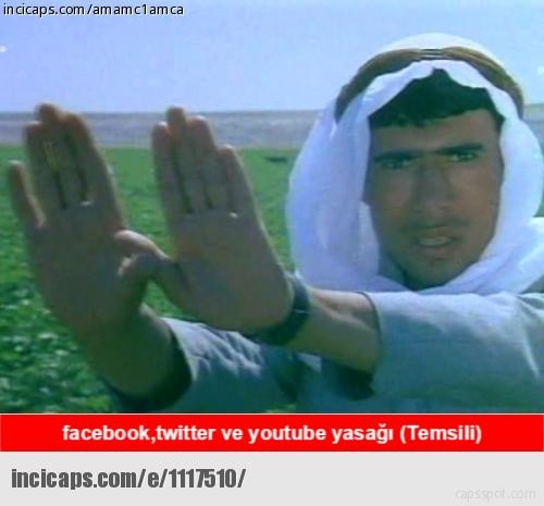Facebook, Twitter ve Youtube yasağı capsleri