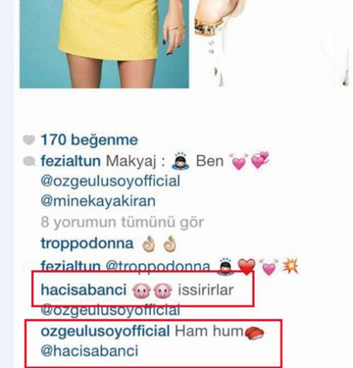 Hacı Sabancı'dan Özge Ulusoy'a ilginç yorum