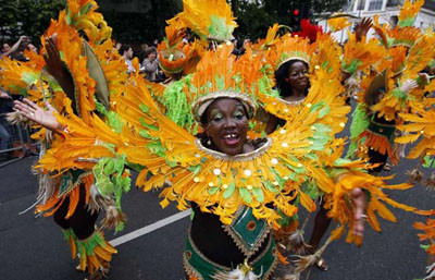 Londrada karnaval zamanı