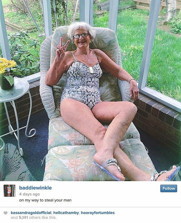 86'lık Instagram fenomeni: Baddie Winkle