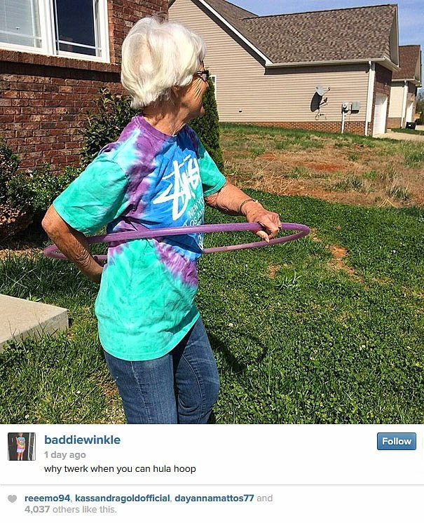 86'lık Instagram fenomeni: Baddie Winkle