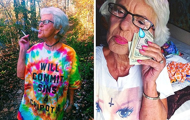 86'lık Instagram fenomeni: Baddie Winkle