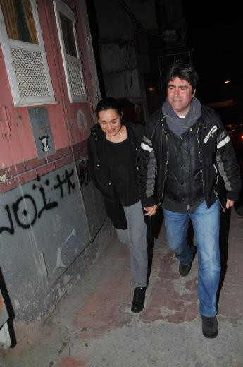 Eyşan Özhim sevgilisi Aydın Bulut ile gecelerde