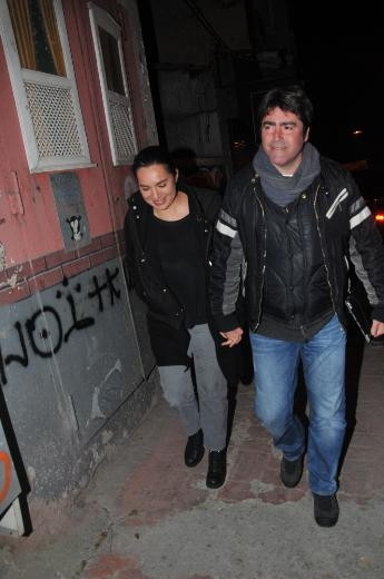Eyşan Özhim sevgilisi Aydın Bulut ile gecelerde