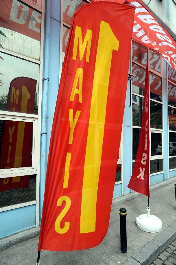 Taksim'de 1 Mayıs hazırlıkları