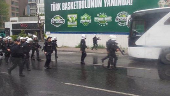 Zincirlikuyu'da gazlı müdahale
