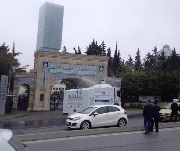Zincirlikuyu'da gazlı müdahale