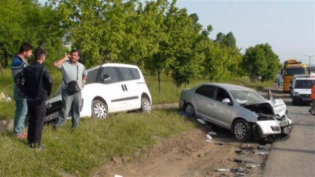 TEM'de zincirleme kaza