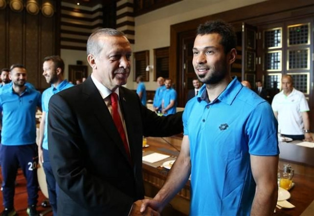 Cumhurbaşkanı Erdoğan Ç.Rizespor kafilesini kabul etti