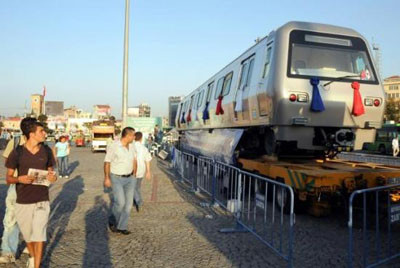 Metroda kullanılacak vagon