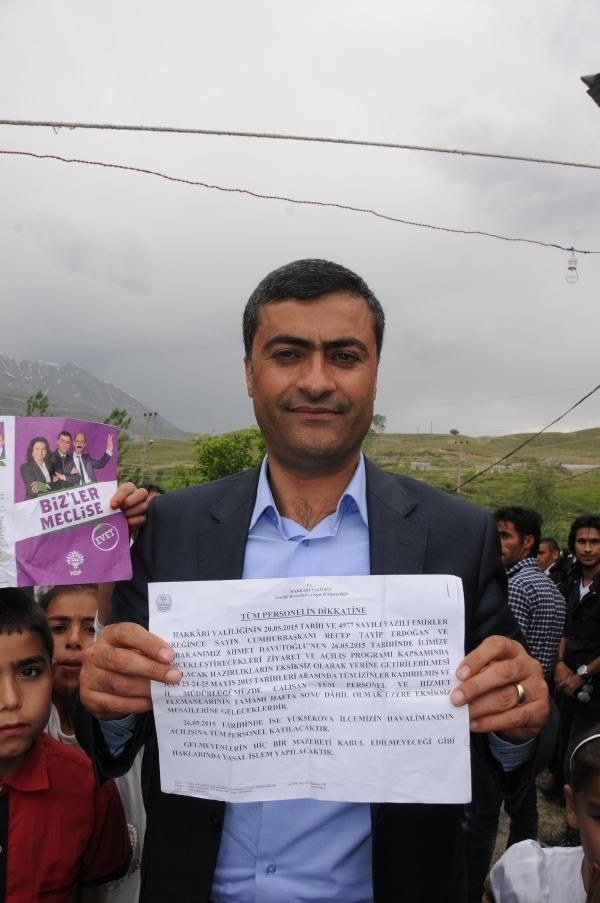 Yüksekova Havaalanı'nın açılışı için 'katılım talimatı' i