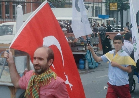 HDP'nin Kazlıçeşme mitingine damga vuran görüntü