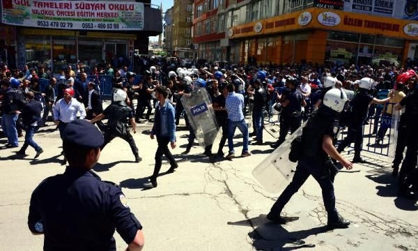 HDP'nin Erzurum mitinginde gerginlik