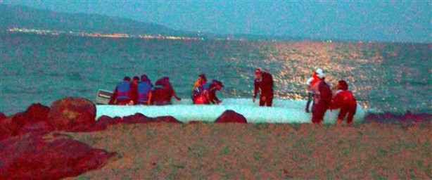 Bodrum'da umuda yolculuk böyle görüntülendi