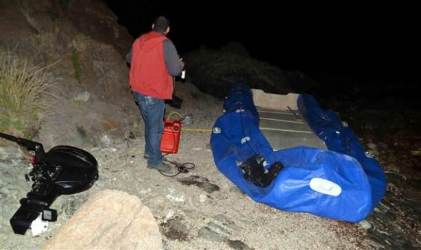 Bodrum'da umuda yolculuk böyle görüntülendi