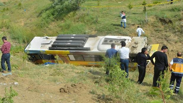 Ankara'da belediye otobüsü kazası
