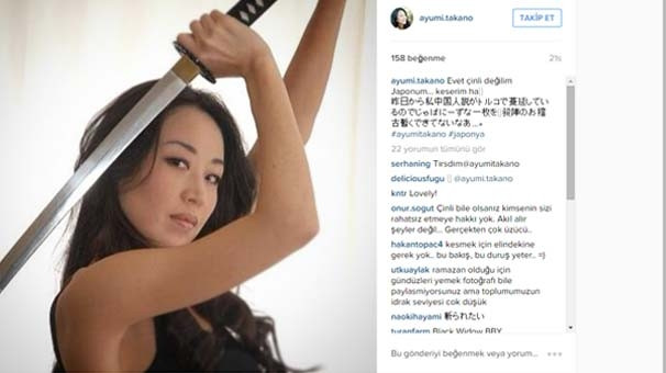 Ayumi Takano: "Çinli değil, Japonum"