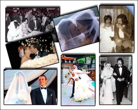 Ünlü çiftlerin nikah fotoğrafları
