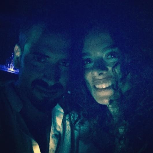 Özge Özpirinçci ve Burak Yamantürk tatilde