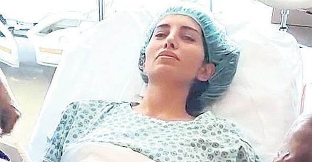 Başak Sayan ameliyata böyle girdi