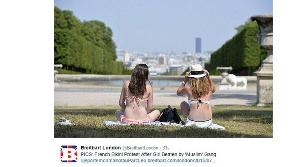 Güneşlenen kadına bikini dayağı