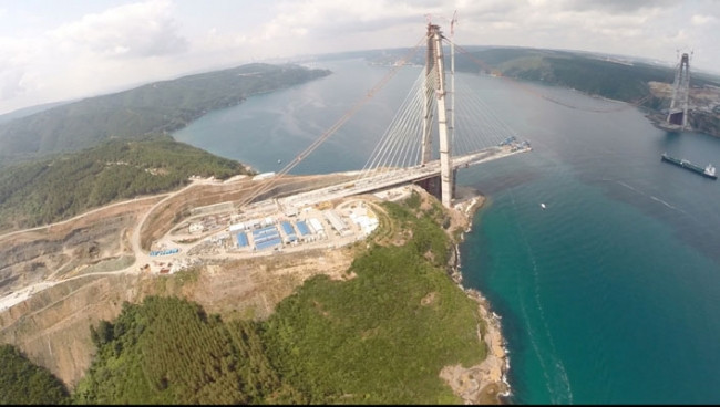 3. Boğaz köprüsünde sona yaklaşıldı