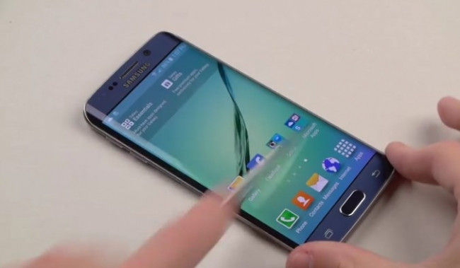 Galaxy S6 Edge bıçak ve çekiç testinde