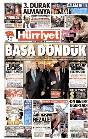Gazeteler olası erken seçim kararını nasıl gördü