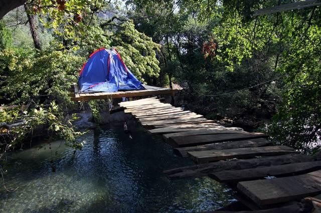 Muğla'da ilginç kamp yeri