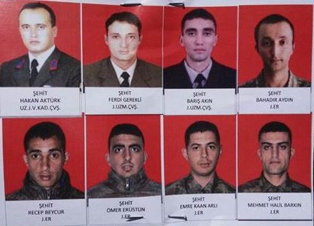 Siirt’te şehit düşen 8 asker, törenle memleketlerine uğurlandı