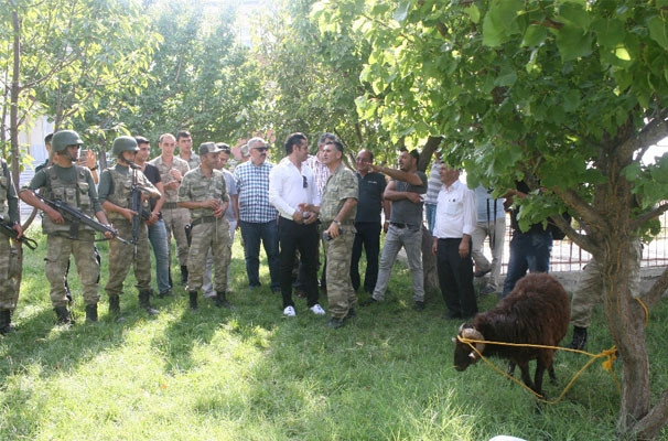 O karakolda kurban kesildi