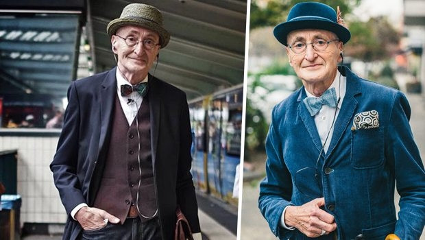 104 yaşında stil sahibi delikanlı
