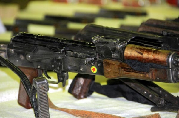 Diyarbakır’da çay bahçesinde PKK cephaneliği bulundu