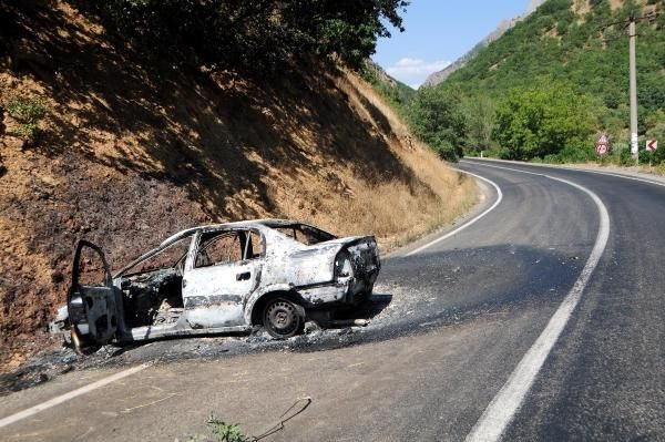 Şehit polisimizin aracı bu hale geldi